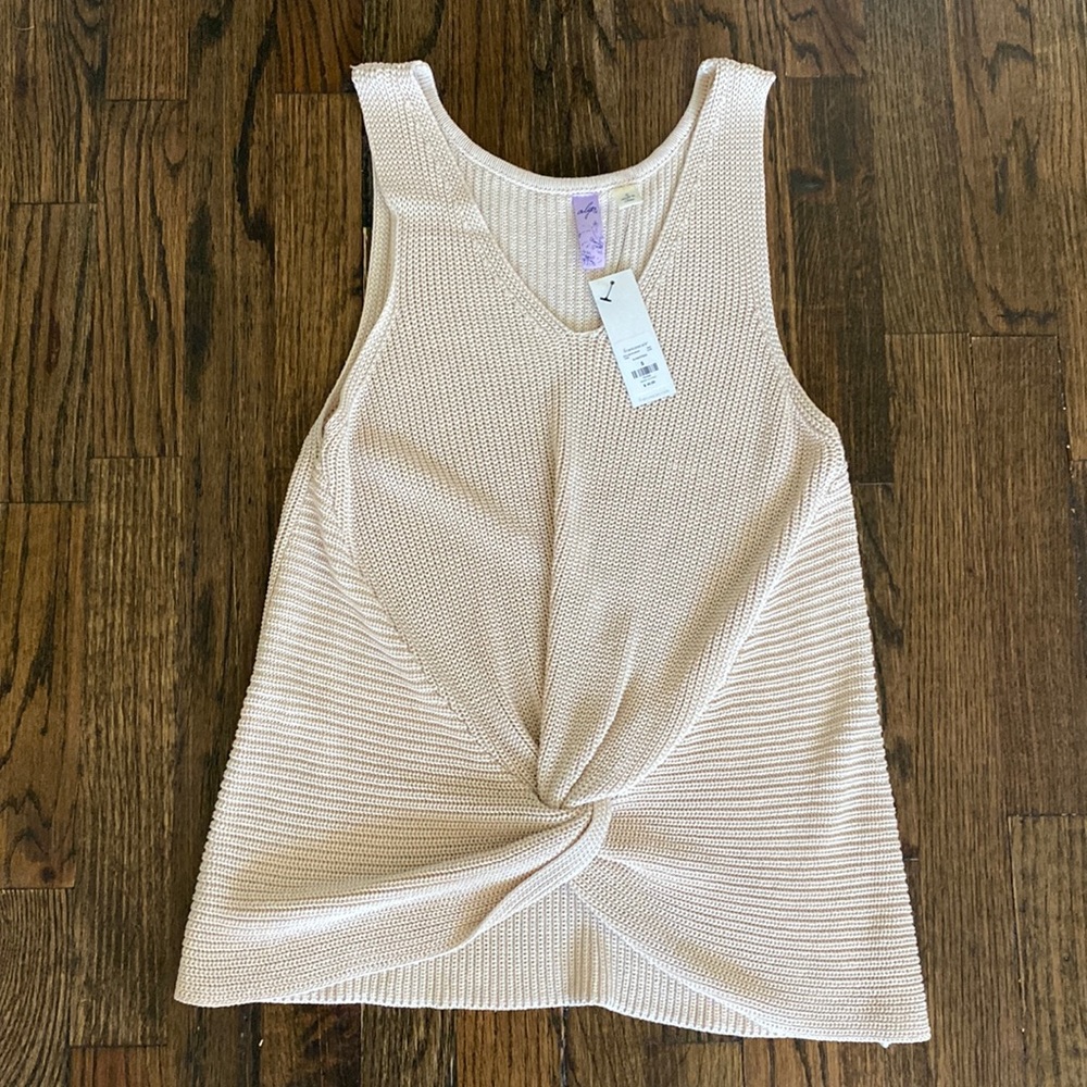 Francesca’s tan tank top - size S, brand new with tags